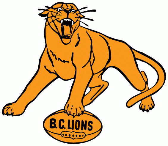 bc lions 1953-1977 primary logo iron on transfers for clothing